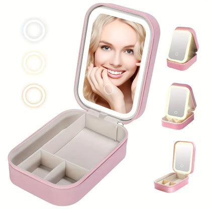 Uratm Beauty™ Mirror And Makeup Organizer